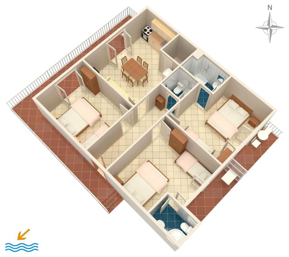 Apartments By The Sea Podaca, Makarska - 515 المظهر الخارجي الصورة