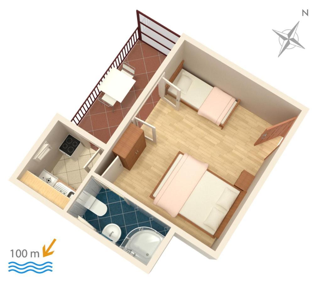 Apartments By The Sea Podaca, Makarska - 515 المظهر الخارجي الصورة