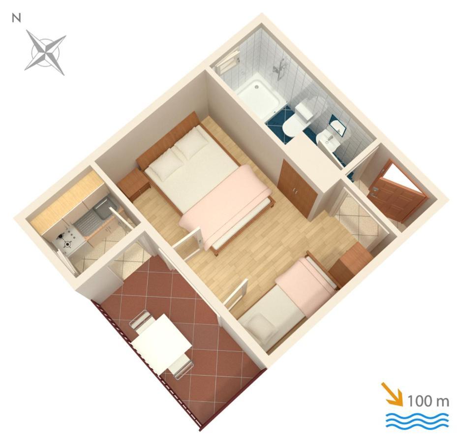 Apartments By The Sea Podaca, Makarska - 515 المظهر الخارجي الصورة